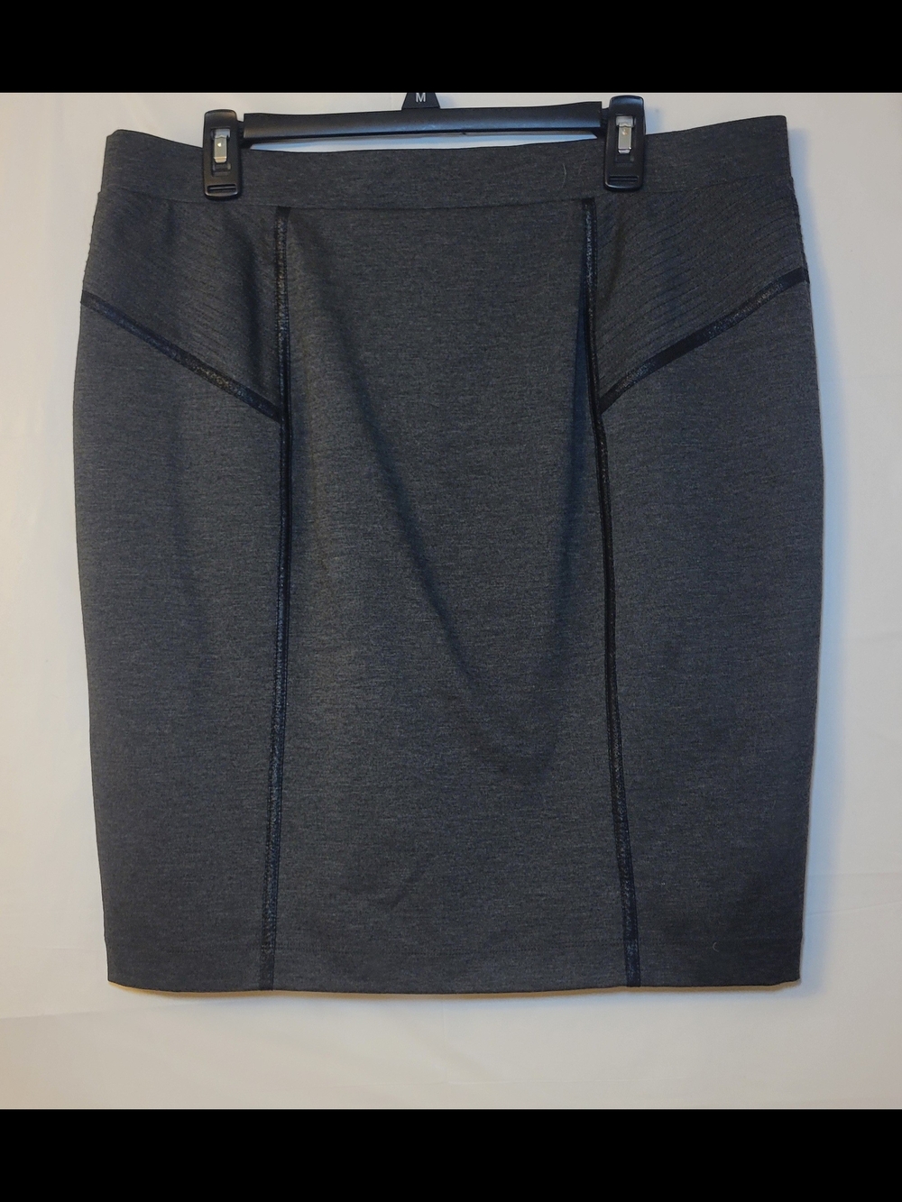 Charcoal Ponte Pencil Skirt - Women